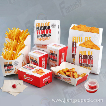 Disposable French Fries Box Potato Chips Packaging Box